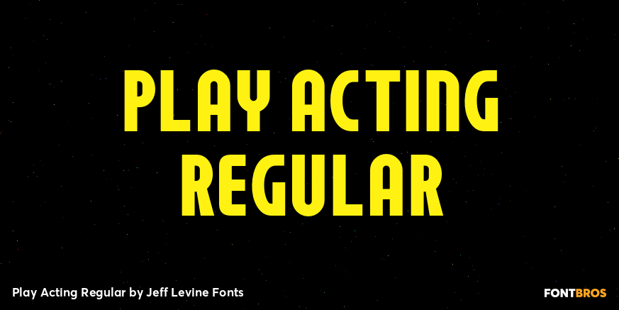 Play Acting Regular Font Poster #1