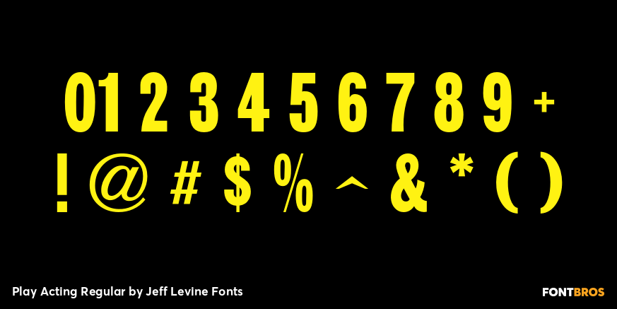 Play Acting Regular Font Poster #4