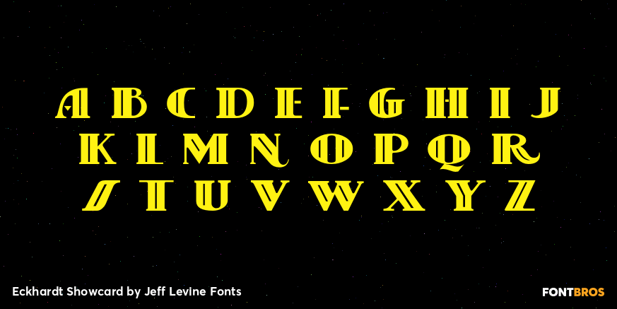 Eckhardt Showcard Font Poster #3
