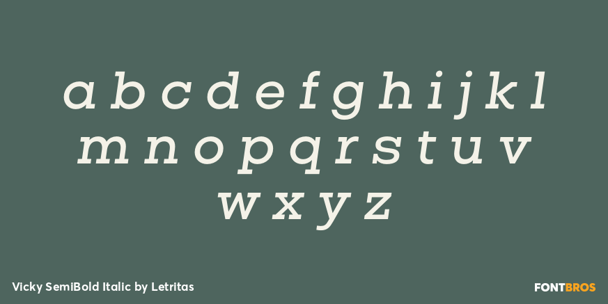 Vicky SemiBold Italic Font Poster #3