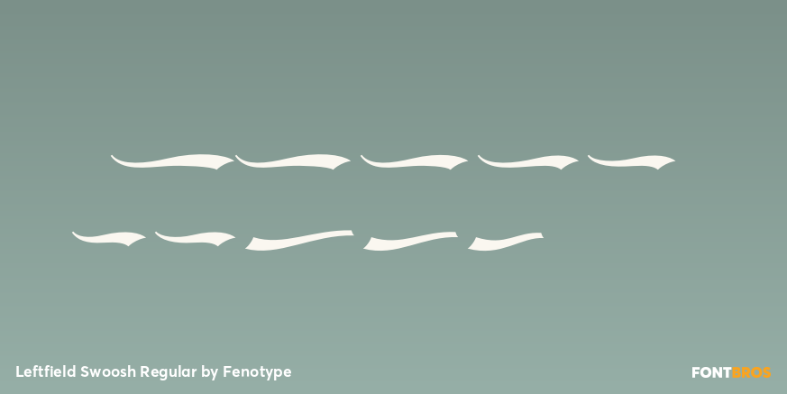 Leftfield Swoosh Regular Font Poster #1