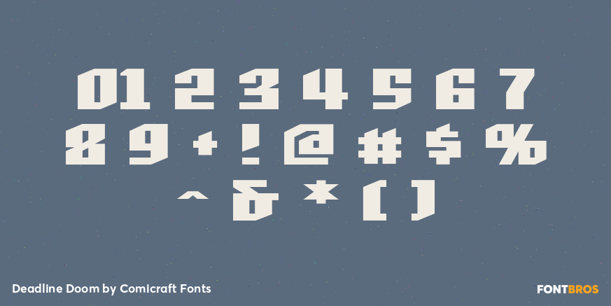 Deadline Doom Font Poster #4