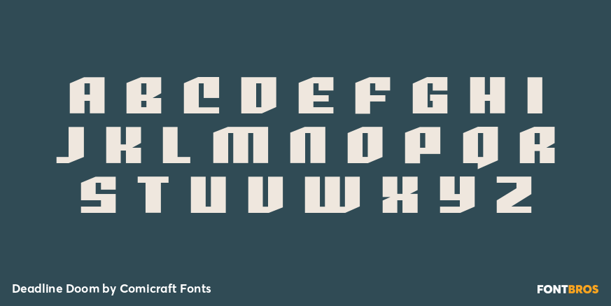 Deadline Doom Font Poster #2