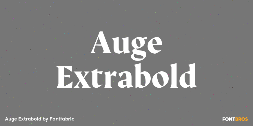 Auge Extrabold Font Poster #1