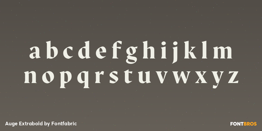 Auge Extrabold Font Poster #3