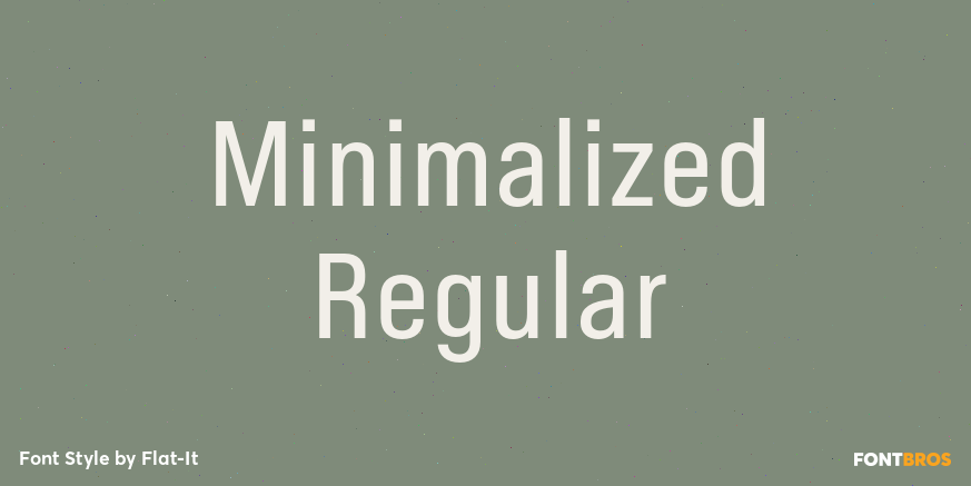 Minimalized Regular Font Poster #1