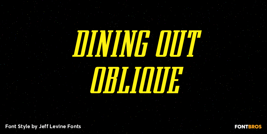 Dining Out Oblique Poster