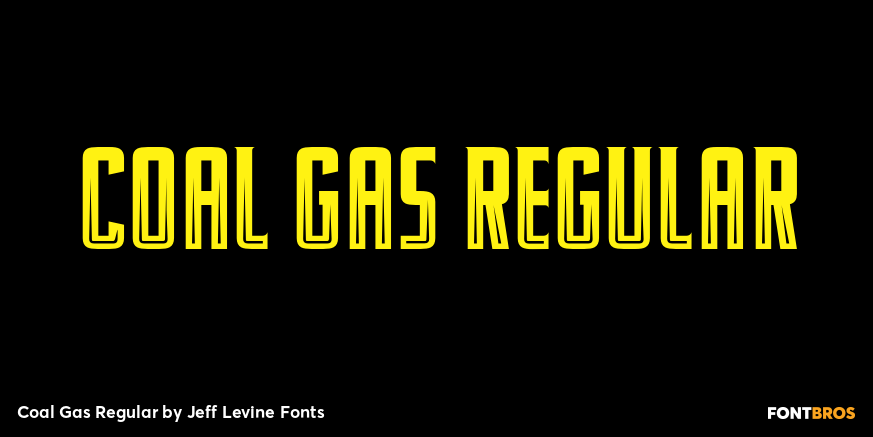 Coal Gas Regular Font Poster #1