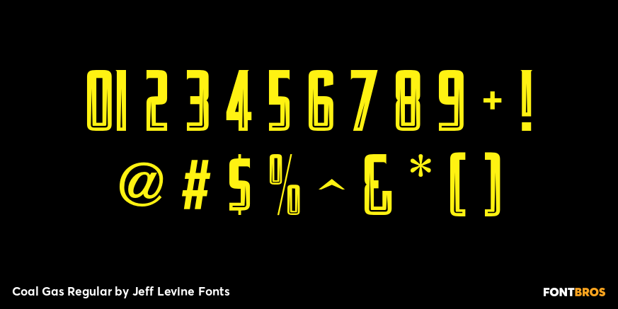 Coal Gas Regular Font Poster #4