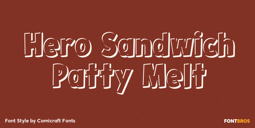 Hero Sandwich Patty Melt Font Poster #1