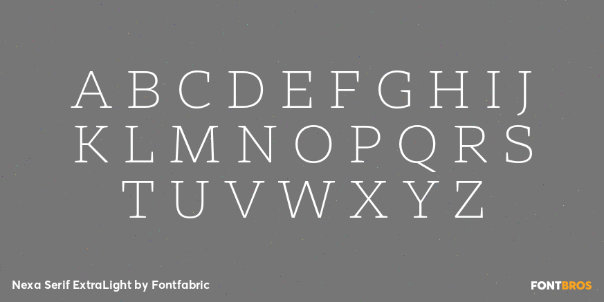 Nexa Serif ExtraLight Font Poster #2