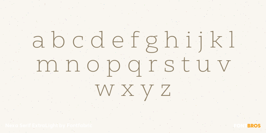 Nexa Serif ExtraLight Font Poster #3