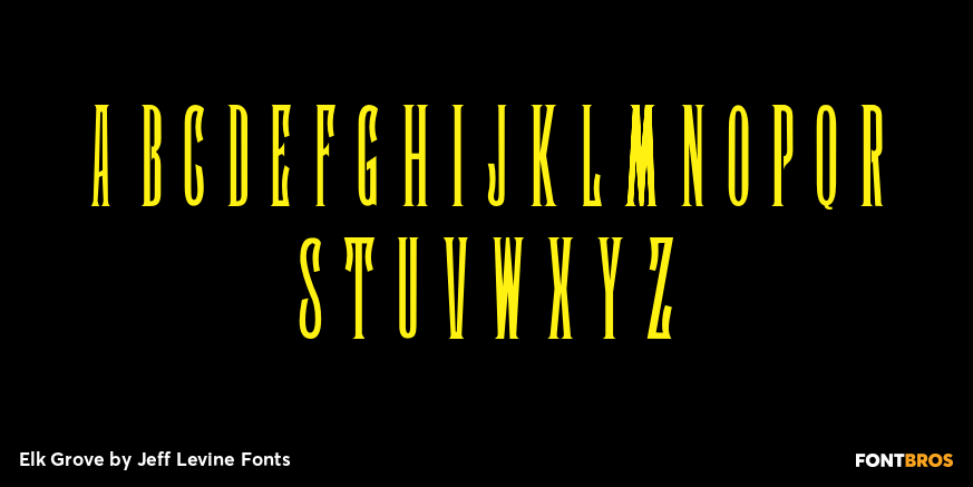 Elk Grove Font Poster #2