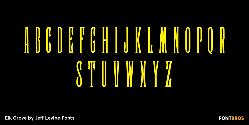 Elk Grove Font Poster #3