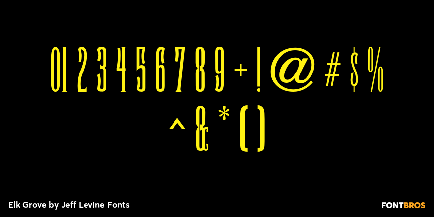 Elk Grove Font Poster #4