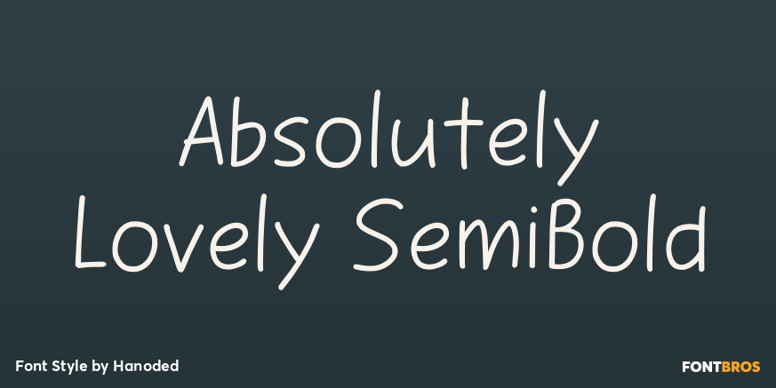 Absolutely Lovely SemiBold Poster