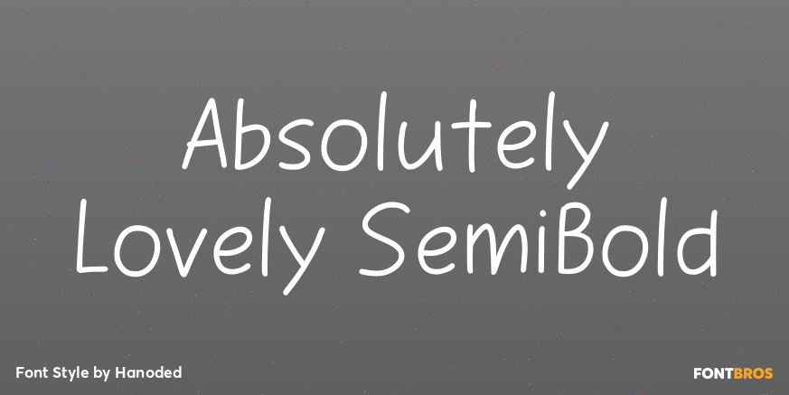 Absolutely Lovely SemiBold Poster