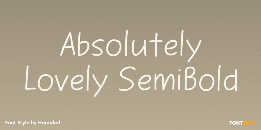 Absolutely Lovely SemiBold Poster