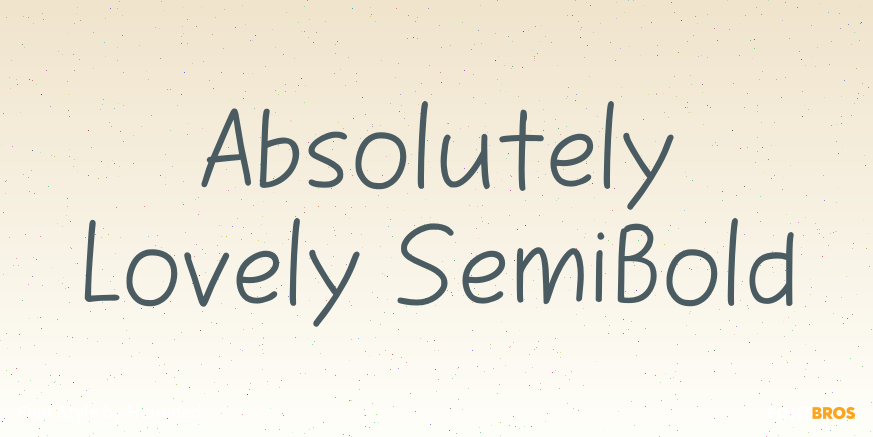 Absolutely Lovely SemiBold Poster