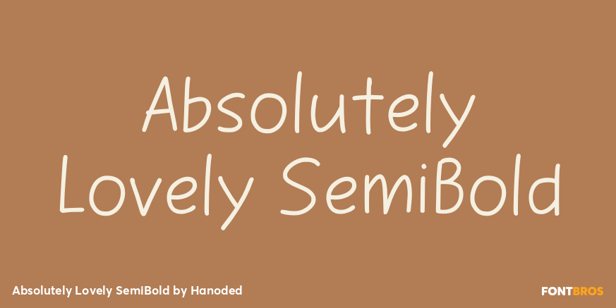 Absolutely Lovely SemiBold Poster