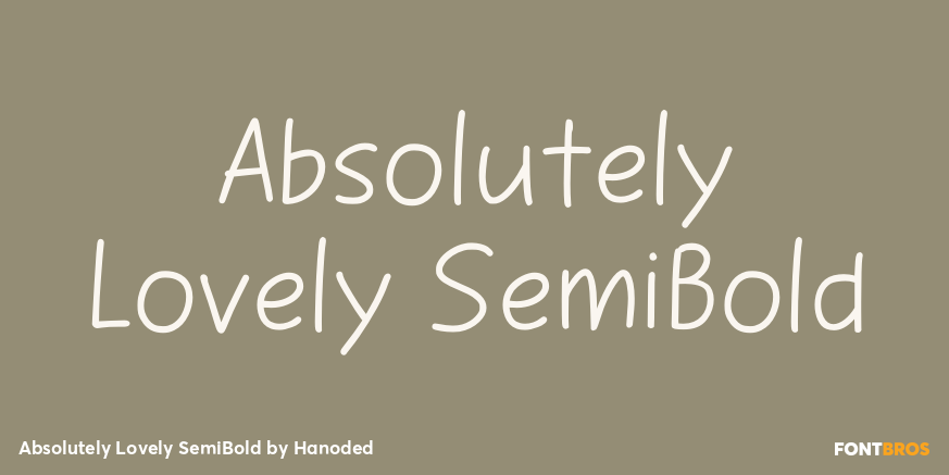 Absolutely Lovely SemiBold Poster