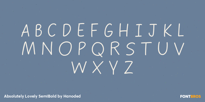 Absolutely Lovely SemiBold Font Poster #2