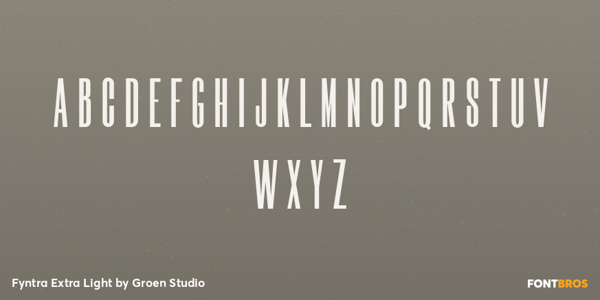 Fyntra Extra Light Font Poster #2