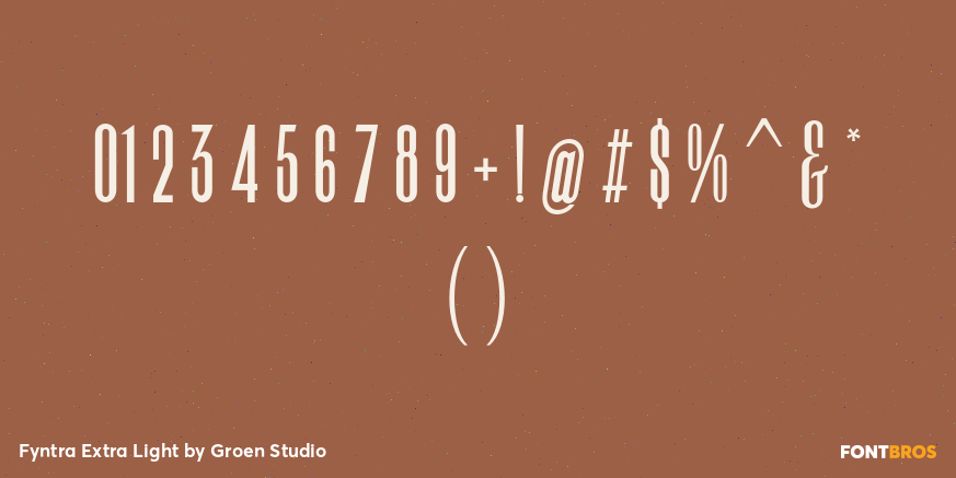 Fyntra Extra Light Font Poster #4