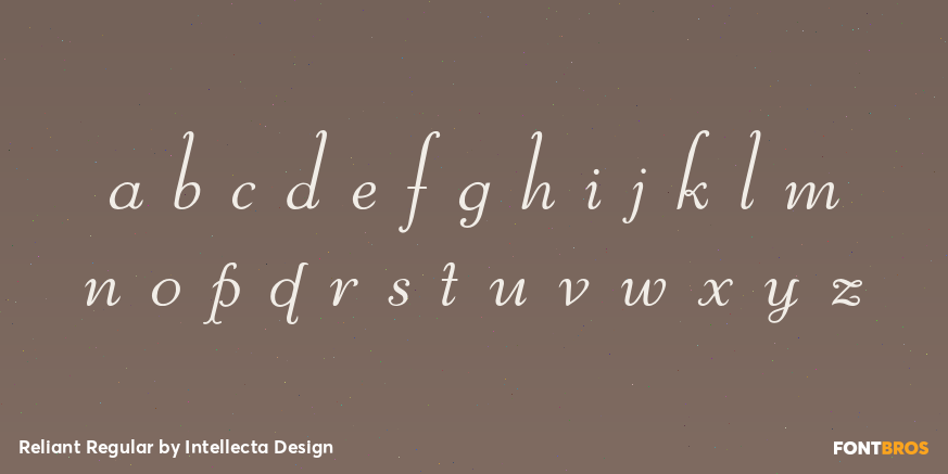 Reliant Regular Font Poster #3