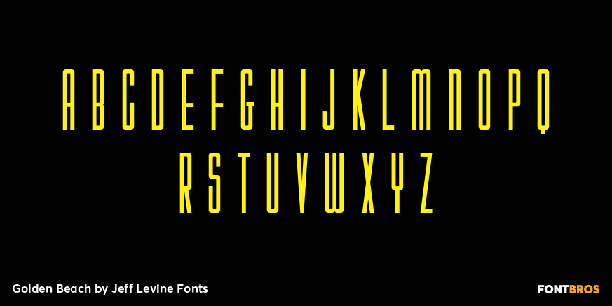 Golden Beach Font Poster #3