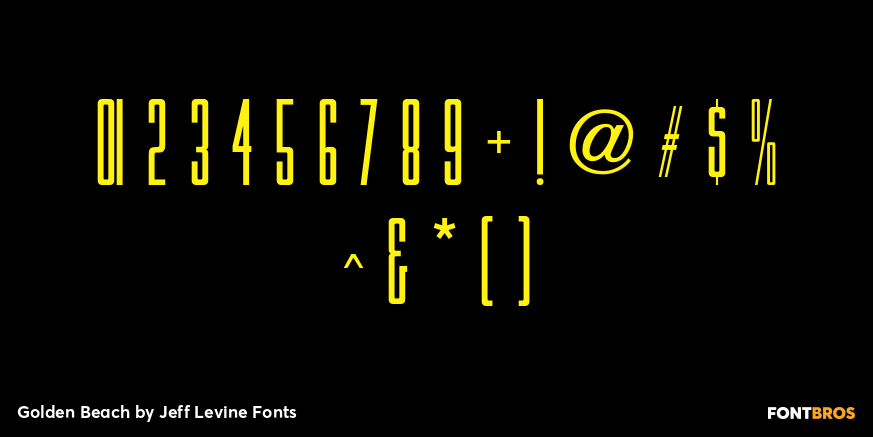 Golden Beach Font Poster #4