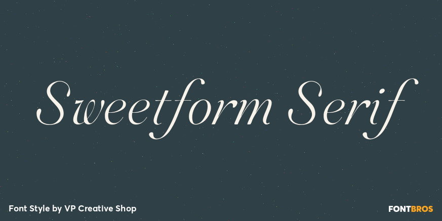 Sweetform Serif Poster