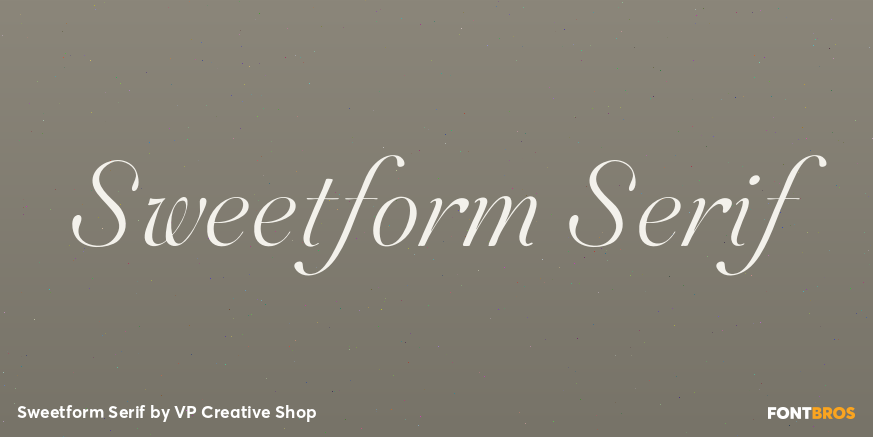 Sweetform Serif Poster