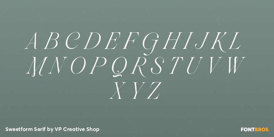 Sweetform Serif Font Poster #2