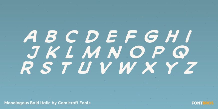 Monologous Bold Italic Font Poster #2