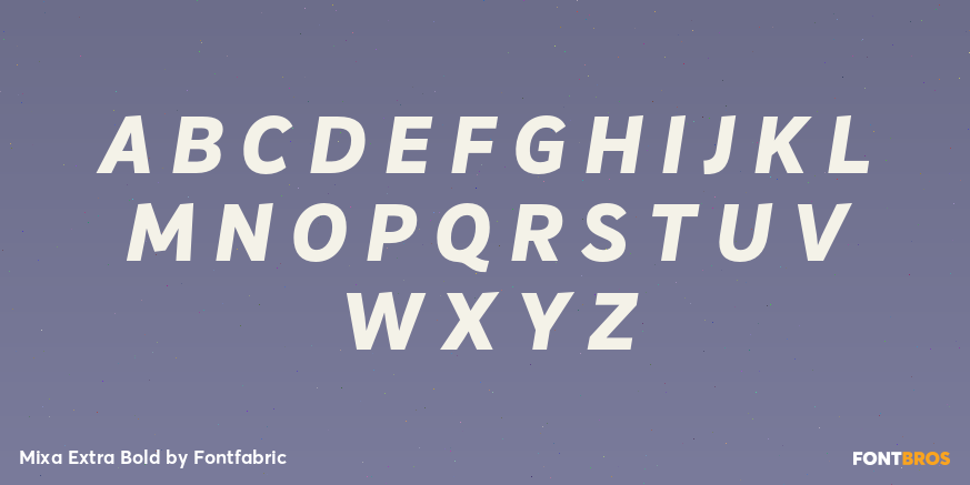 Mixa Extra Bold Font Poster #2