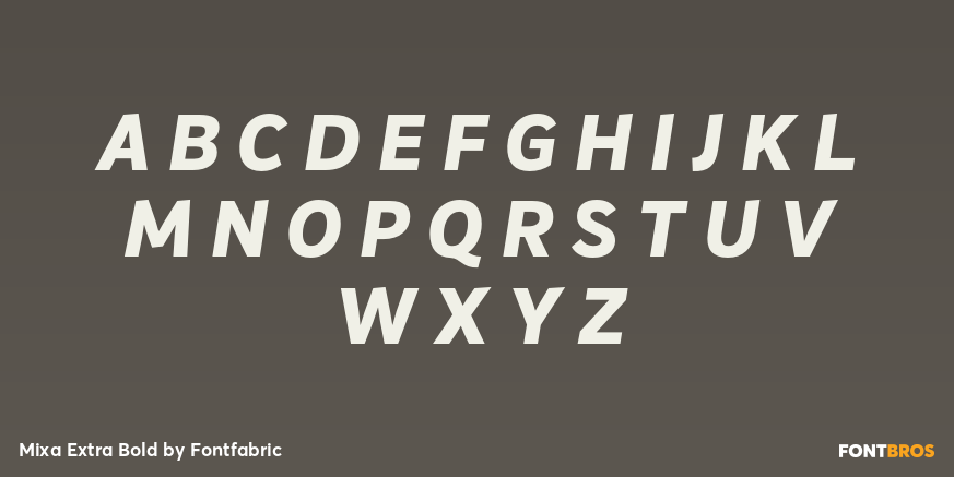 Mixa Extra Bold Font Poster #2