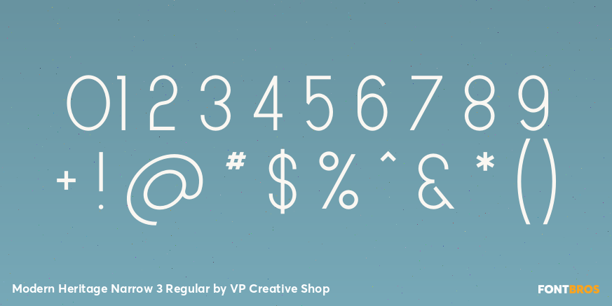 Modern Heritage Narrow 3 Regular Font Poster #4