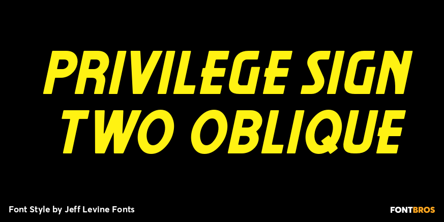 Privilege Sign Two Oblique Poster