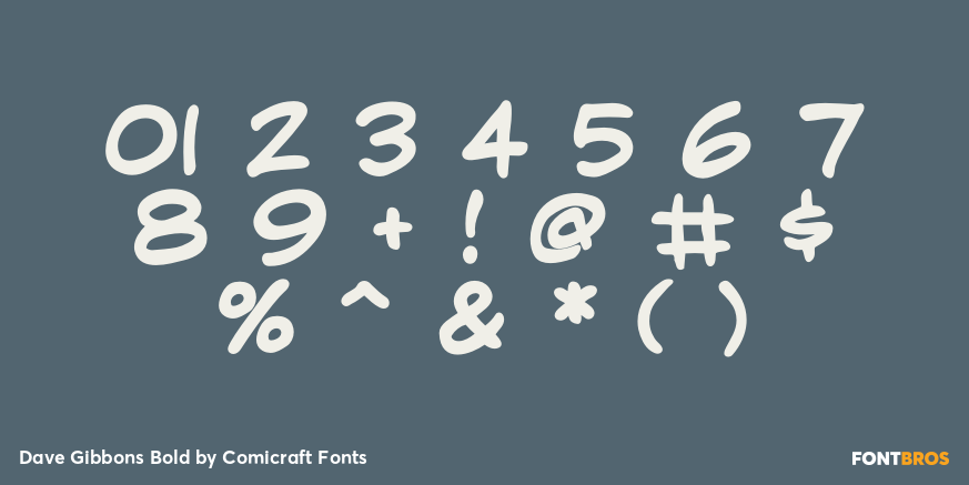 Dave Gibbons Bold Font Poster #4