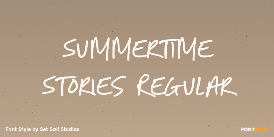 Summertime Stories Regular Font Poster #1