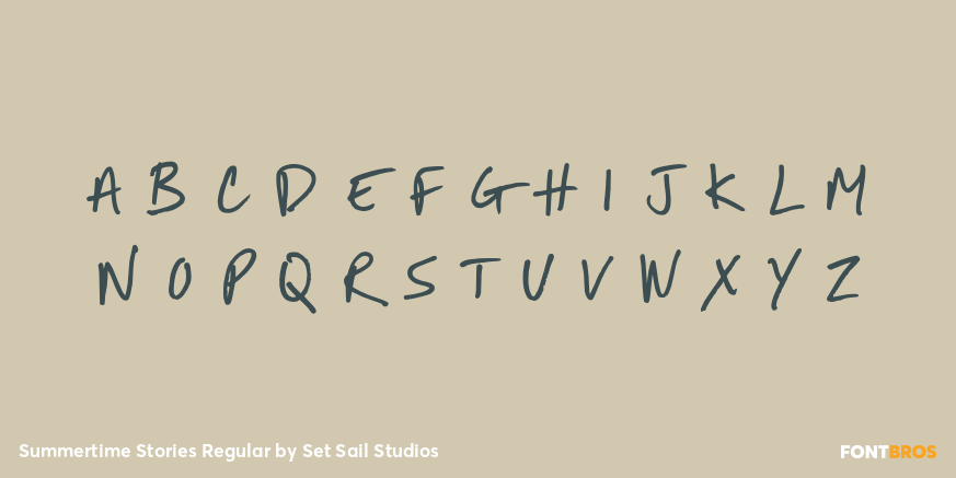 Summertime Stories Regular Font Poster #2