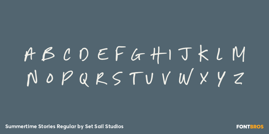 Summertime Stories Regular Font Poster #3