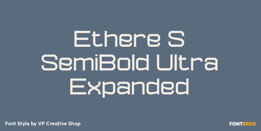 Ethere S SemiBold Ultra Expanded Font Poster #1