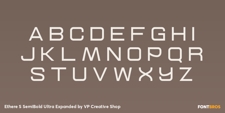 Ethere S SemiBold Ultra Expanded Font Poster #2