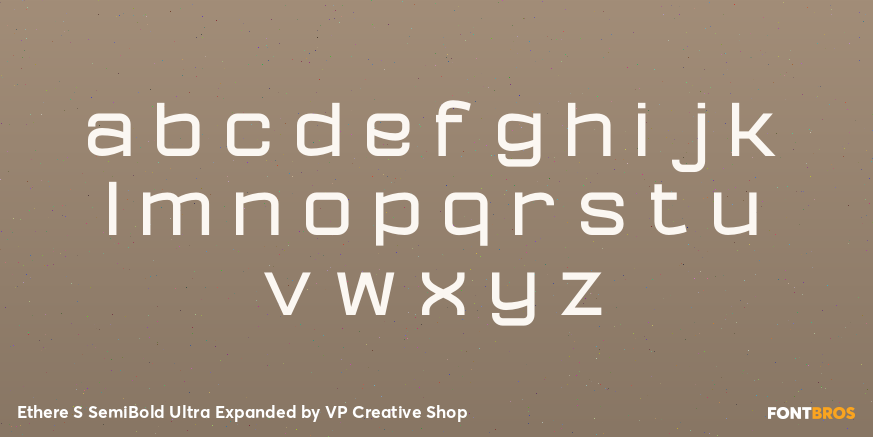 Ethere S SemiBold Ultra Expanded Font Poster #3