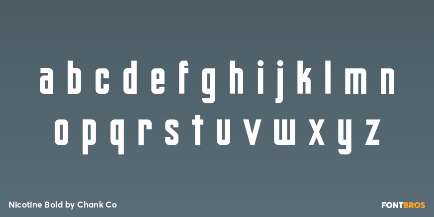 Nicotine Bold Font Poster #3