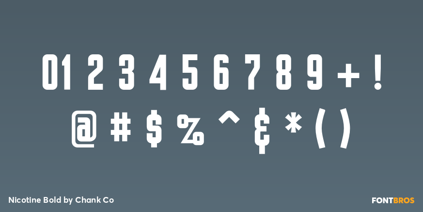 Nicotine Bold Font Poster #4