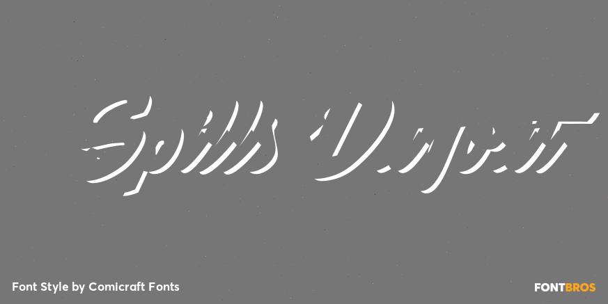 Spills Dugout Font Poster #1