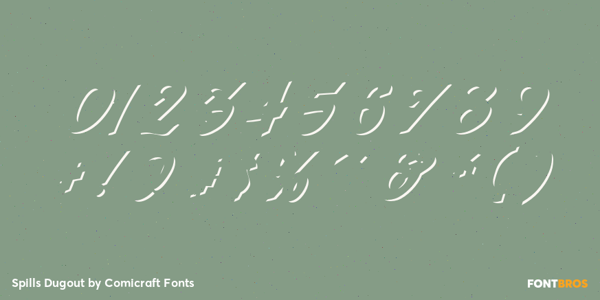 Spills Dugout Font Poster #4